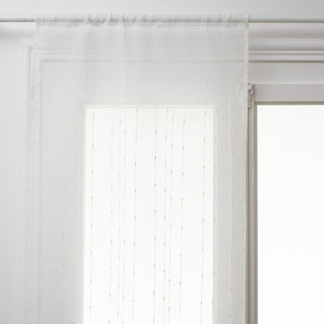 Lot de 2 voilages ANISSA blanc <span itemprop=