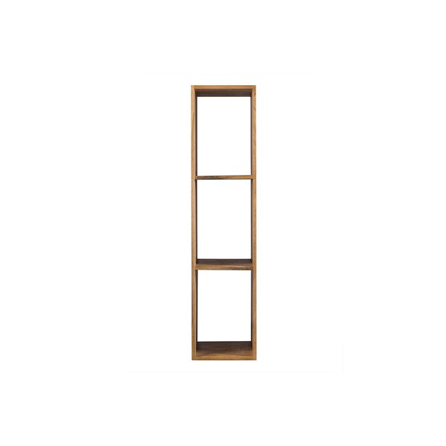 Étagère murale industrielle en bois manguier massif L28 cm YPSTER Couleur bois clair / noir <span itemprop=