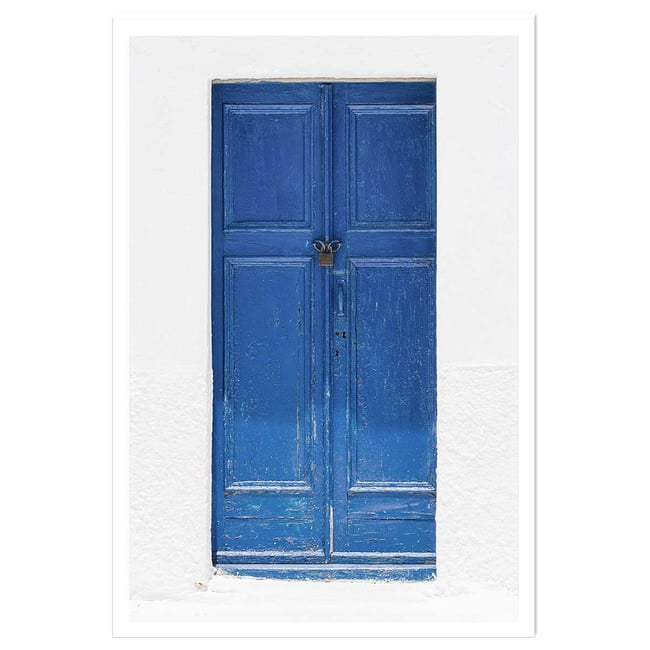 Poster porte bleue ios - HEXOA