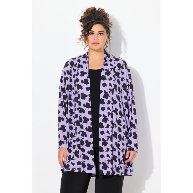 Veste en jersey coupe ouverte noir <span itemprop=