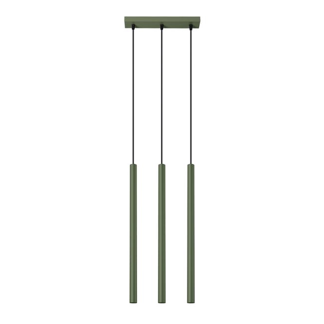 Suspension Acier Vert Olive G9 3 Pastelo Line Couleur vert <span itemprop=