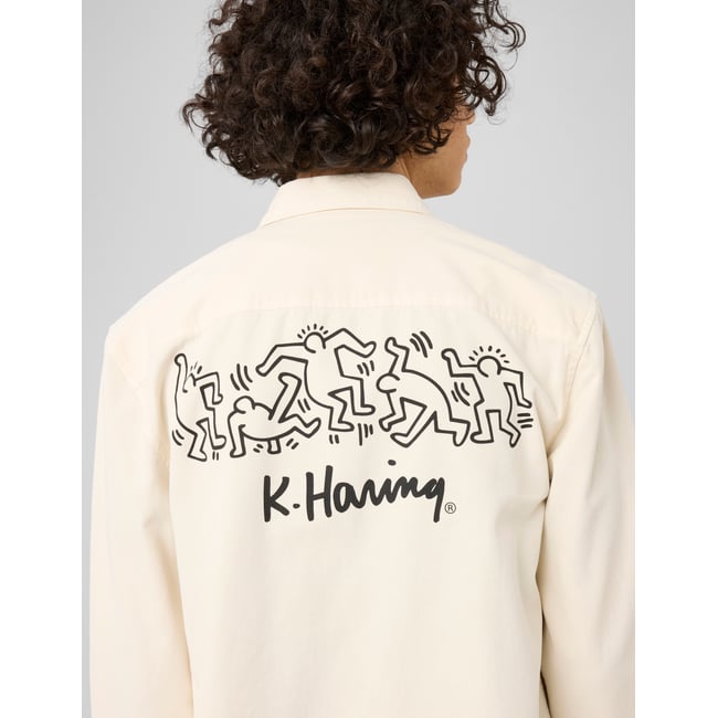 Chemise licence keith haring naturel <span itemprop=