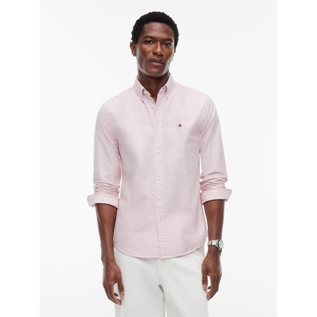 Chemise Oxford droite rayée - TOMMY HILFIGER