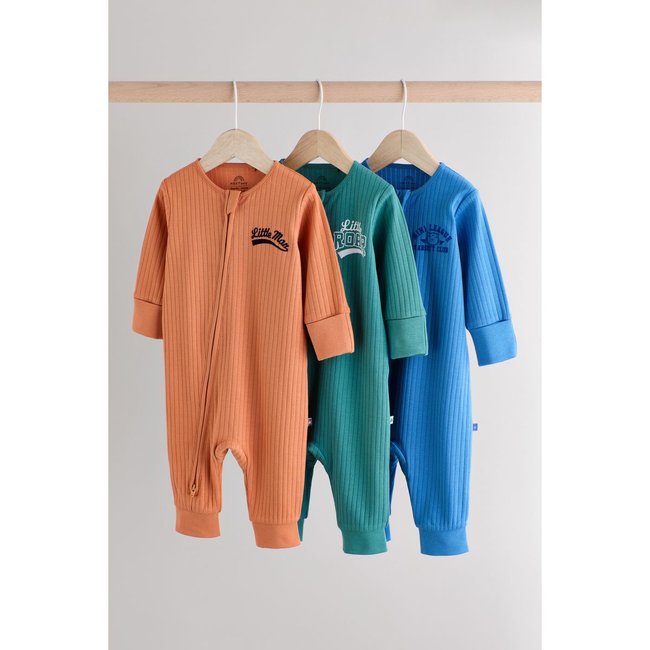 Dors-bien zippés bébé, lot de 3 multi-couleurs <span itemprop=