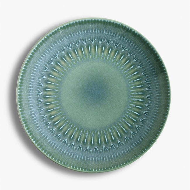 Set of 4 Living Jewels Dinner Plates, green, KEW
