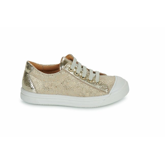 Baskets basses Matia doré <span itemprop=