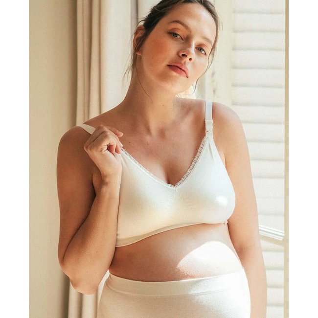 Brassière de grossesse et d'allaitement Organic naturel naturel <span itemprop=