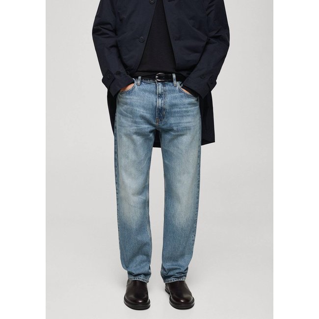 Jean Moby straight-fit usé bleu moyen <span itemprop=