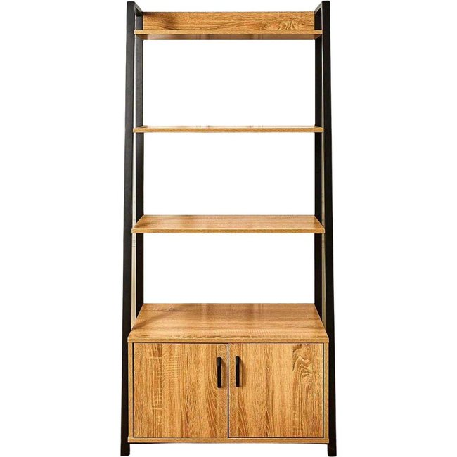 Buffet bibliothèque en bois et métal Couleur brown <span itemprop=