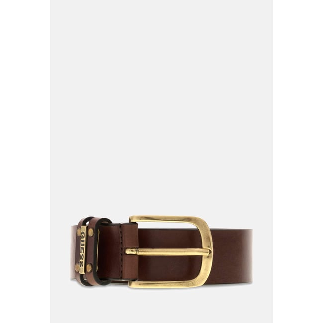 Ceinture En Cuir Véritable marron <span itemprop=