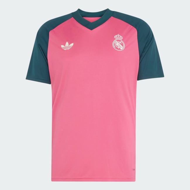 Maillot Pré-Match Real Madrid 26/27 Maillot Pré-Match Real Madrid 26/27 wild pink / aurora ivy <span itemprop=