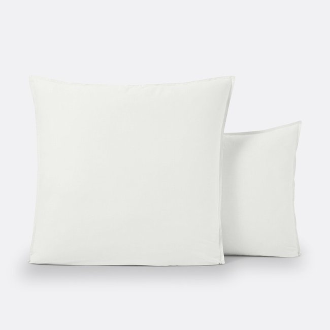 Scenario Plain 100% Washed Cotton Pillowcase - LA REDOUTE INTERIEURS
