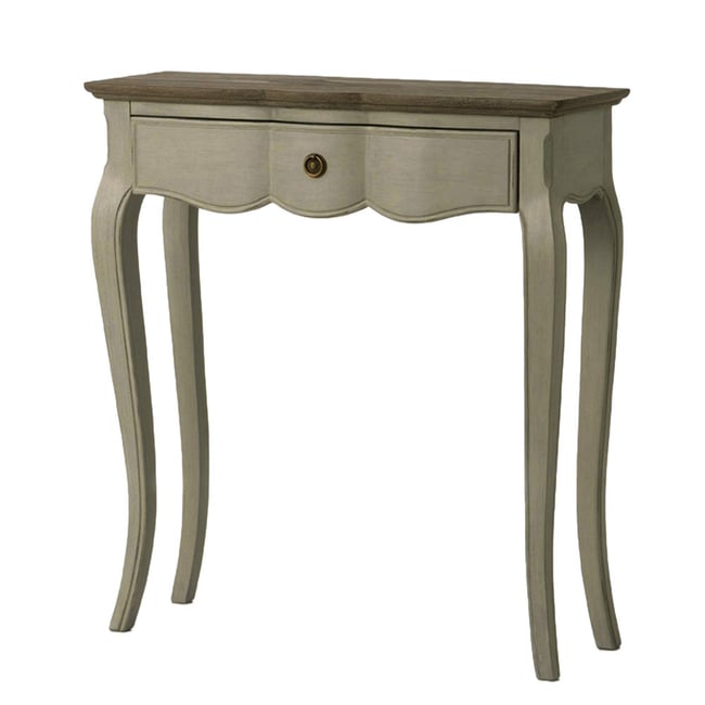 Console 1 tiroir beige en bois L80 cm Maddy - AMADEUS