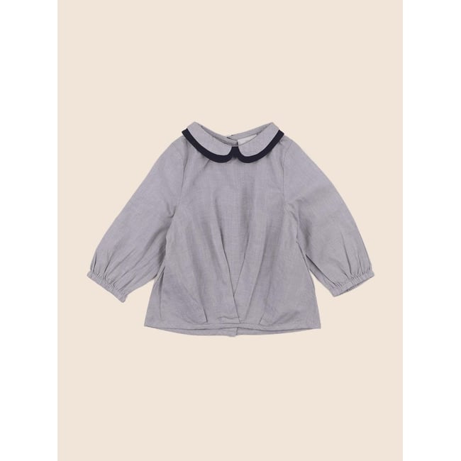 Blouse - Très bon état gris <span itemprop=