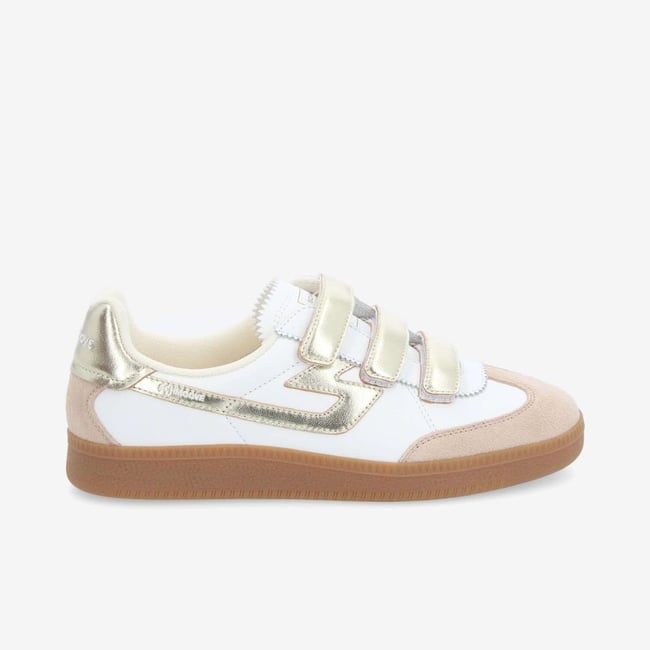 Baskets SHEFFIELD STRAPS blanc <span itemprop=