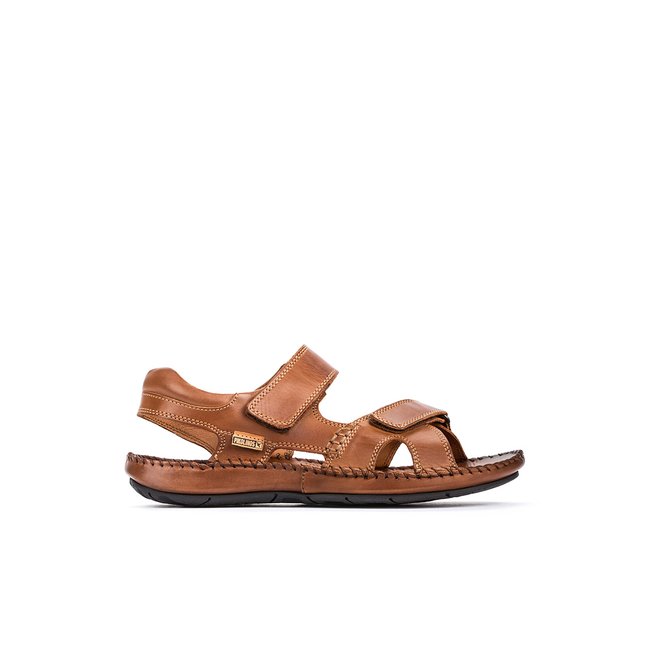 Sandales plates cuir TARIFA cuero <span itemprop=