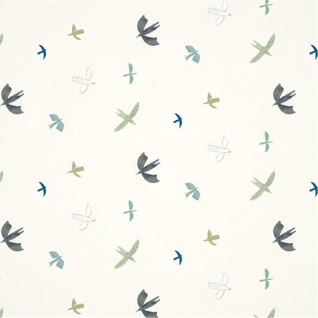 50x1000cm Skies Above Wallpaper, duck egg/linen, HARLEQUIN