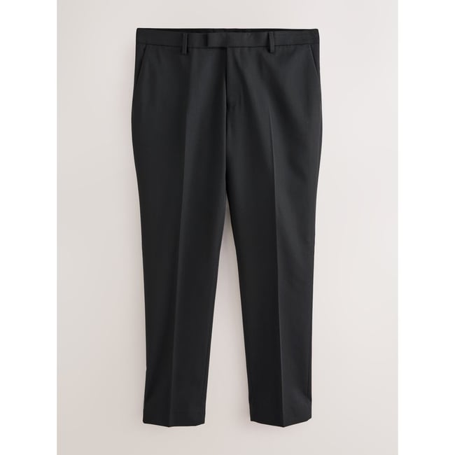 Pantalon de smoking slim noir <span itemprop=