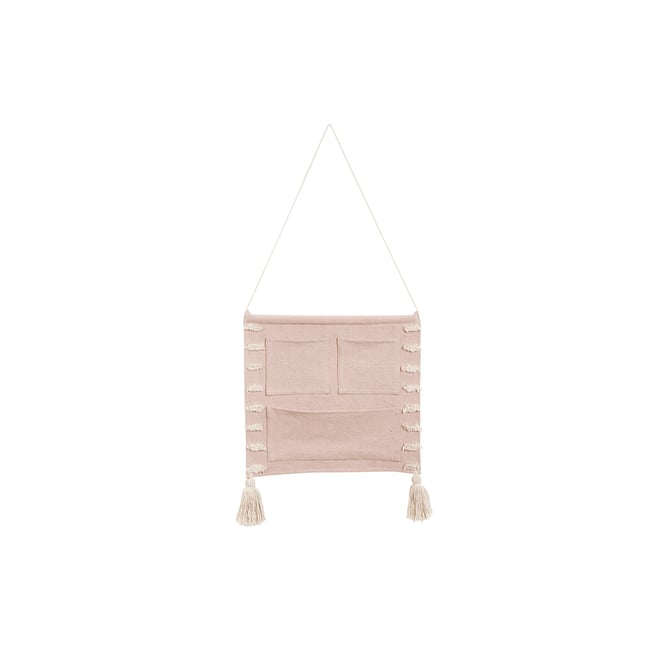 Déco murale enfant en coton, SKY SHADES POCKETS Couleur rose <span itemprop=