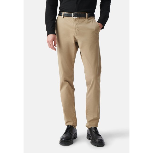 Pantalon chino SLIM beige <span itemprop=