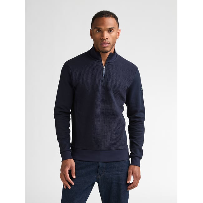Pull col zippé en coton forgecrest - PETROL INDUSTRIES