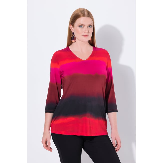 T-shirt longau tombé fluide salsa <span itemprop=