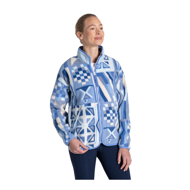 Veste polaire motif/style à motifs DANTE bleu à motifs <span itemprop=