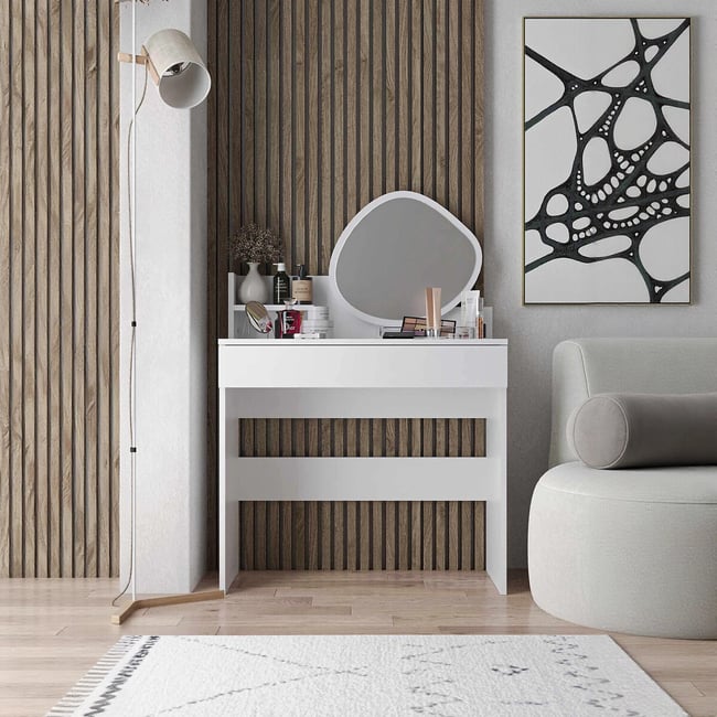 Столик туалетный, Harmony Mini Amorphous / Хармони Мини Аморфус белый SO'HOME