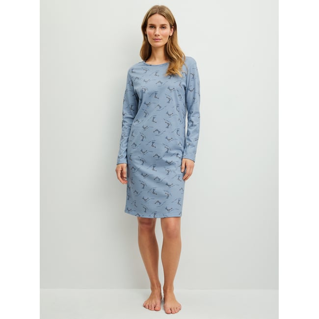 manches longues Coton HOTEL NIGHTS dusty grey <span itemprop=