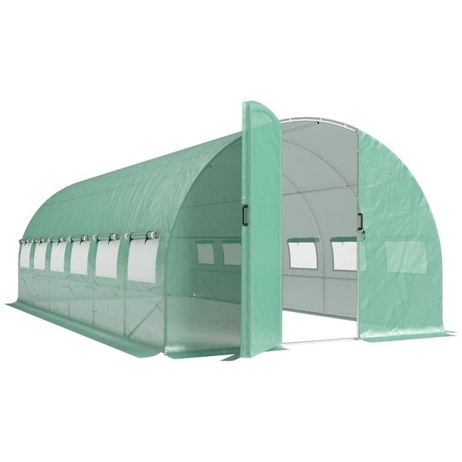 Serre tunnel Acier Vert - OUTSUNNY