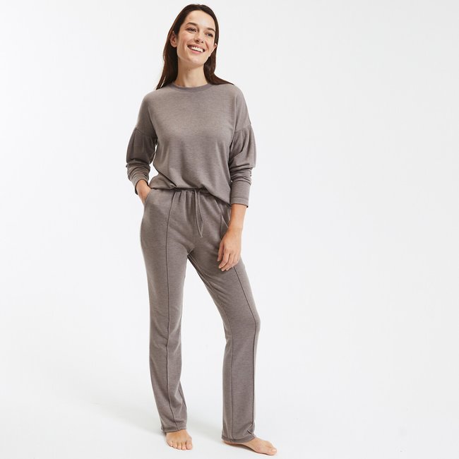Fleece Pyjamas taupe LA REDOUTE COLLECTIONS