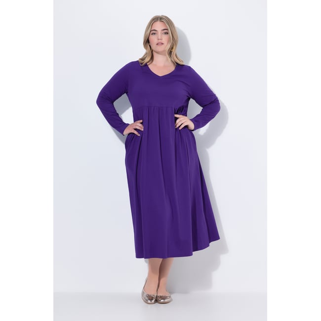 Robe maxi à manches longues et décolleté - ULLA POPKEN
