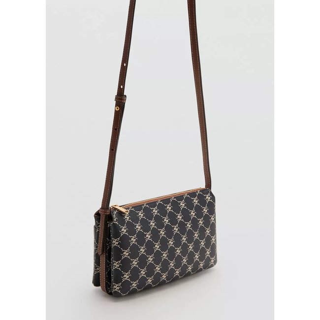 Sac bandoulière à imprimé logo - MANGO