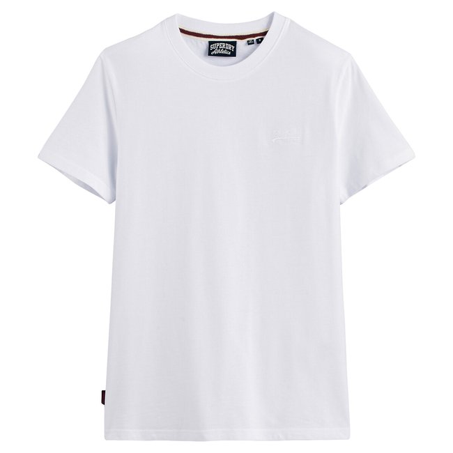 T-shirt girocollo con logo Essential bianco / bianco SUPERDRY