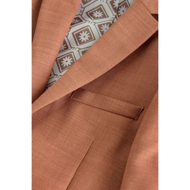 Veste de costume marron moka <span itemprop=