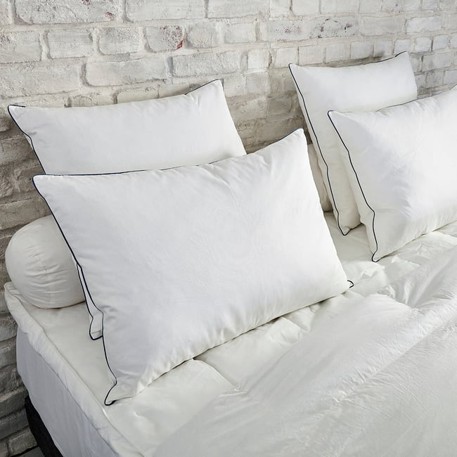 Oreiller Natur'Duv Ferme - 10% duvet Couleur blanc <span itemprop=