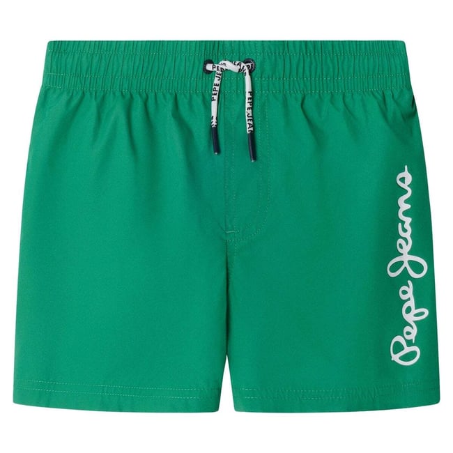 Short De Bain Bermuda Avec Logo Imprimé vert vif <span itemprop=