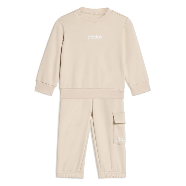 Ensemble en molleton, ESSENTIALS LINEAR beige <span itemprop=