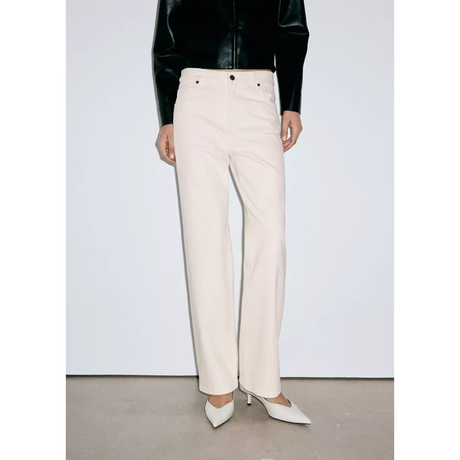 Jean Miami droit taille normale écru <span itemprop=