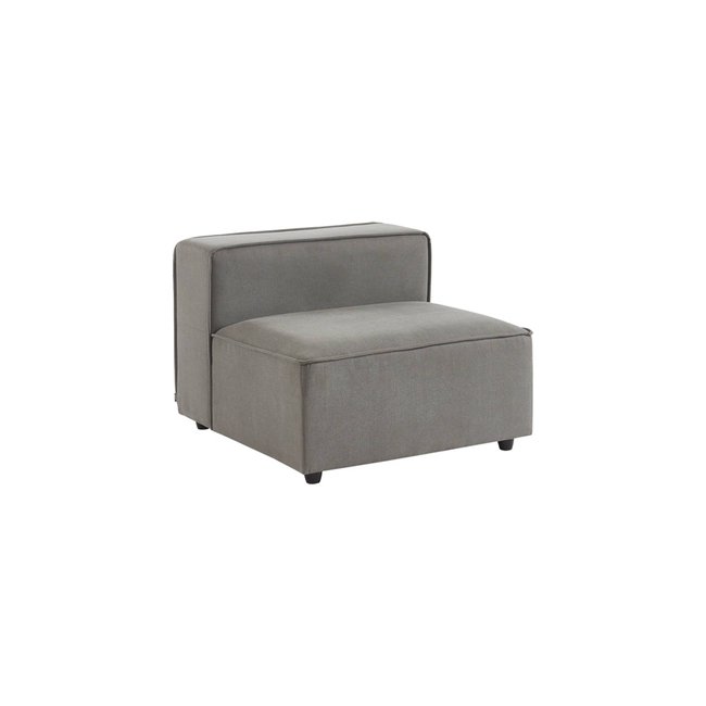 Fauteuil pour canapé modulable tissu déperlant SENSE Couleur gris clair <span itemprop=