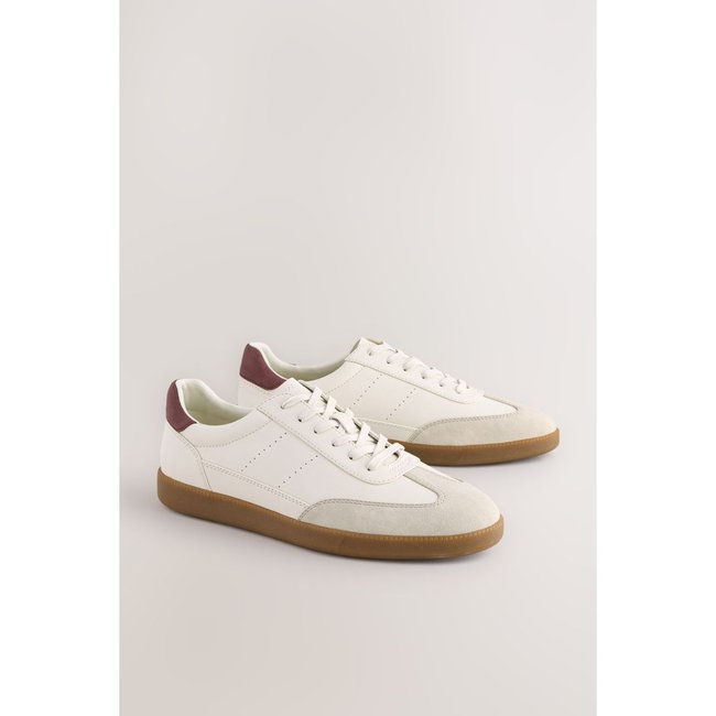 Baskets basses style salomé crème <span itemprop=