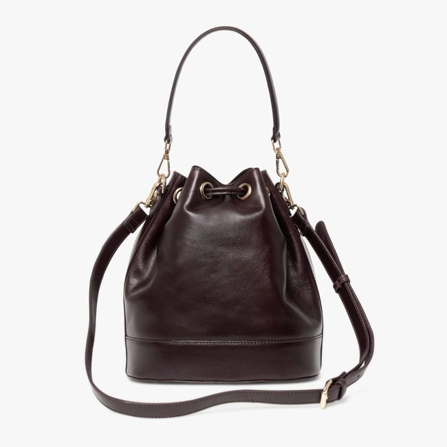 Maro Cuir en cuir PAULETTE pourpre <span itemprop=