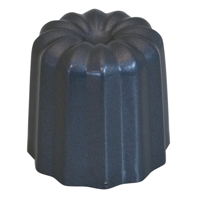 Lot de 4 moules individuels canelés bordelais ø 5.5cm noir <span itemprop=