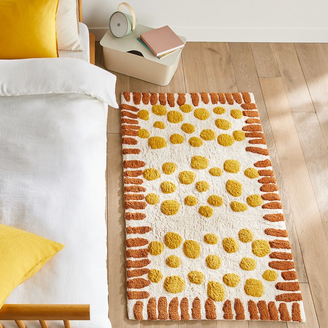 Descente de lit enfant coton biologique, Aarav Couleur multicolore <span itemprop=