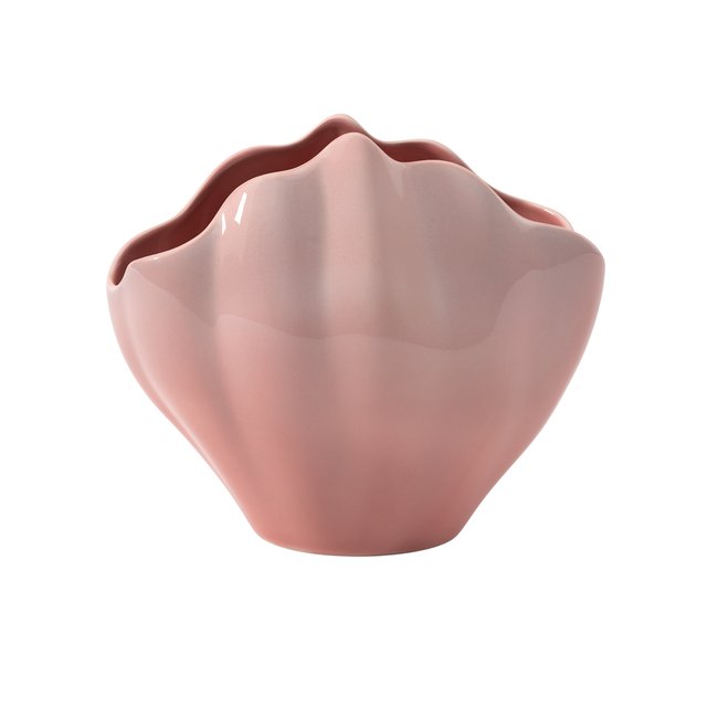 Vase Coquillage PERLEMOR Couleur rose pâle <span itemprop=