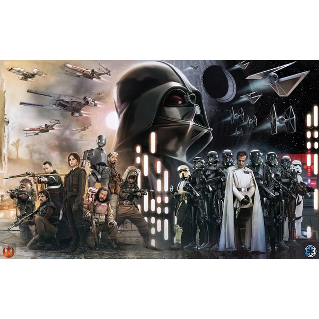 Papier peint Komar - Star Wars Collage - 400 x 250 cm - HEXOA