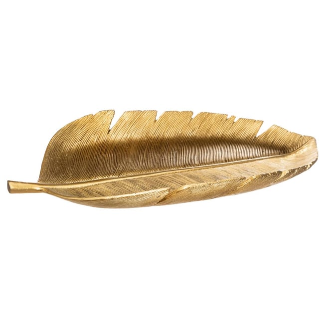 Vide Poche Feuille Or Couleur doré <span itemprop=