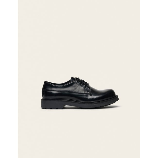 Derbies TAHO cuir box noir <span itemprop=