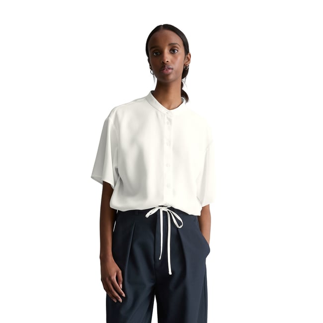 Chemisier à crop relaxed en TENCEL™ Lyocell - MARC O’POLO DENIM