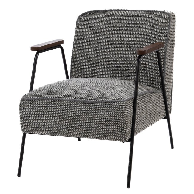 Fauteuil   chiné  -HUGGY Couleur gris <span itemprop=